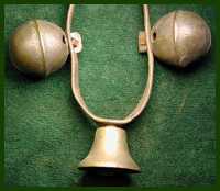 Neck strap with one bell