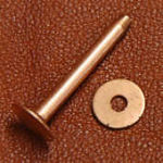 Copper rivet and burr, #9
