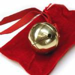 New Polar Express style gift bell, size #9 (2 1/8"), gold